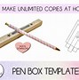 Image result for Pen Paper Packaging Box Template