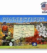 Image result for Connecticut State Map Postcard