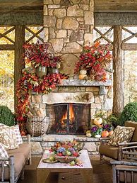 Image result for Fall Mantel Decorations