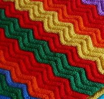 Image result for Knitted Ripple Afghan Pattern