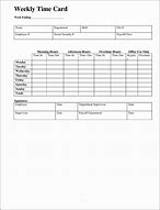 Image result for Time Card Print Out