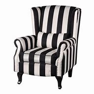 Image result for Black and White Stripe Chair