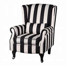 Image result for Black and White Striped Chair