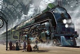 Image result for Victorian Train Station Concept Art