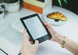 Image result for Lady Reading a Kindle