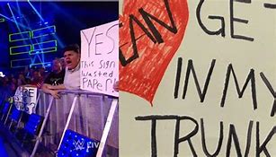 Image result for WWE Signs for Fans John Cena
