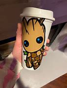 Image result for Baby Yoda and Groot Cup