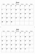 Image result for Empty Calendar for June