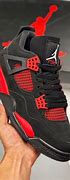 Image result for Air Jordan 4 Black and Red