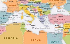 Image result for Mediterranean Sea Map Labeled