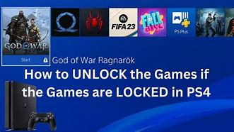 Image result for How to Unlock Games On PS4