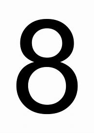 Image result for Number 8 Silhouette