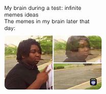 Image result for My Brain during the Test Meme