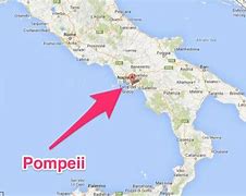 Image result for Map of Italy including Pompeii