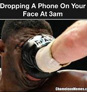 Image result for Dropping Phone On Face Meme