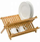 Image result for Bamboo Dish Drying Rack