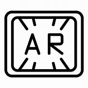 Image result for AR Icon Black