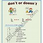 Image result for Difference Between Don't and Doesn't