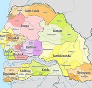 Image result for Senegal West Africa Map