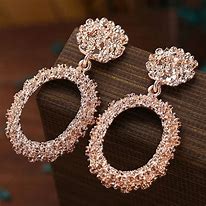 Image result for Rose Gold Drop Earrings