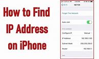 Image result for iPhone IP Address