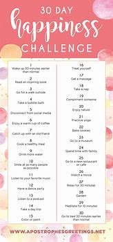 Image result for 30 Days of Happiness Challenge
