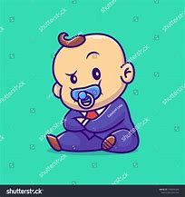 Image result for Baby Cartoon with Pacifier