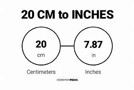 Image result for How Many Inches Is 20 Cm