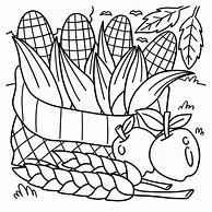 Image result for Harvest Corn Coloring Pages
