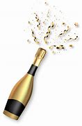 Image result for Gold Champagne Glass and Bottel