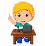 Image result for Boy with Laptop Cartoon