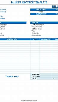 Image result for Blank Business Invoice Template