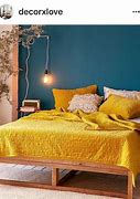 Image result for Bedroom with Dark Teal Walls