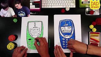 Image result for Nokia 3310 Sketch Colored