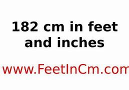 Image result for 182 Cm in Feet