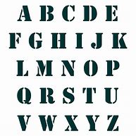 Image result for Alphabet Stencils Printable Templates