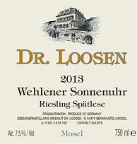 Image result for Dr Loosen Wehlener Sonnenuhr Riesling Spatlese