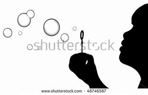 Image result for Child Blowing Bubbles Siloett