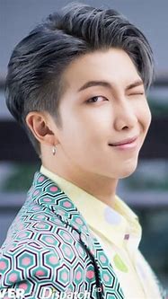 Image result for BTS RM Silver Hair