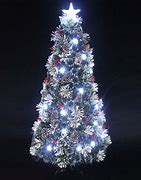 Image result for Flocked Fiber Optic Christmas Trees