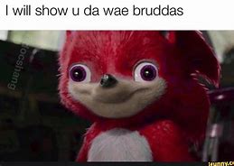 Image result for Knuckles Sonic Movie Meme