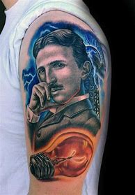 Image result for Tesla Logo Tattoo