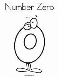Image result for Number 0 Coloring Page