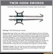 Image result for Hook Sword Pathfinder