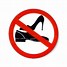 Image result for No Shoes Sign Clip Art