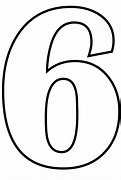 Image result for Number 6 Drawing