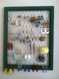 Image result for Chicken Wire Earring Display