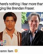 Image result for Brendan Fraser Haircut Meme