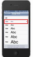 Image result for Font Size On iPhone Apps