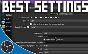 Image result for Best OBS Settings for Recording